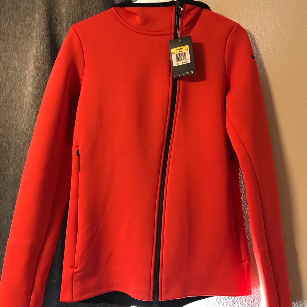 Red Nike therma fit jacket